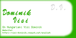 dominik visi business card